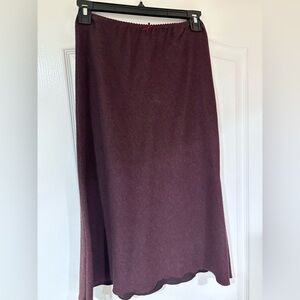 Rebecca Taylor Deep Burgundy wool Skirt